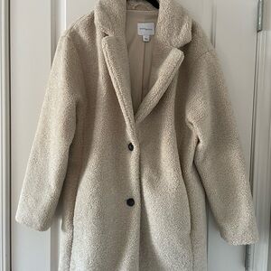 Teddy Bear Coat in Cream
